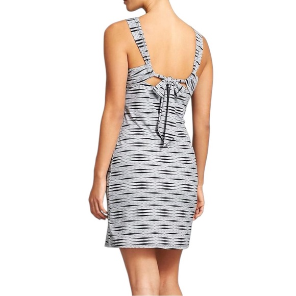 Athleta Kiki Halter Swim Dress Size Small Black Gray Stretch - Picture 7 of 7